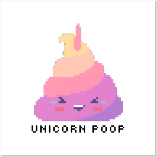 Unicorn poop pixel Posters and Art